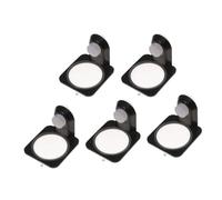 TOBBOMEY 5pcs Reptile Feeding Bowls with Suction Cup Black Water and Food Dish for Tortoise Lizard Gecko Suitable for Glass and Acrylic Tanks Space Saving Wall Mountable Design