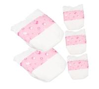 TOBBOMEY 5pcs Reusable Doll Diapers Material Lightweight Miniature Doll Nappies for Pretend Play Reborn Accessories with Smooth Design and Wear Resistance