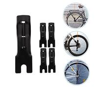 TOBBOMEY 5pcs Safety Flag Pole Holder Brackets for Bikes and Motorcycles Iron Base Mounts Easy Installation for Secure Flag Display Off-Road Vehicles and Various Surfaces