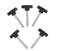 TOBBOMEY 5pcs Small Thumb Screws with Wing Knob for Machinery Hand Tighten Fasteners Lightweight Knurled Grip Screws for Repair and Assembly Tasks