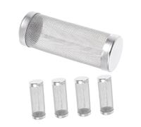 TOBBOMEY 5pcs Stainless Steel Aquarium Intake Guard Cylinder Mesh Filter Screen with Inner Diameter for Fish Tank Prefilter Strainer Easy-clean Low Maintenance Aquarium Filter Mesh