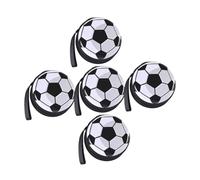 TOBBOMEY 5pcs Tinplate Football Storage Box Creative Money Pouch Small Soccer Bag Versatile Coin Purse for Sports