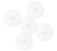 TOBBOMEY 5pcs Vegetable Fermentation Weights for Pickle Jars Stable Plastic Press Plates for Home Pickling Submerging Mesh Press Tool Easy-clean Fermenting Supplies for Healthy Pickled