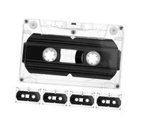 TOBBOMEY 5pcs Voice Cassette Tape Cassette Tapes Blank for Recording for Playback Plastic