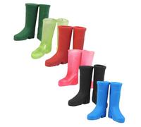 TOBBOMEY 6 Pairs Mini Rain Boots Dollhouse Accessories, Simulated Mini Shoes Micro Landscape Props for Doll House Ornaments, Miniature Figurine Suitable for Dollhouse Décor and Collectibles