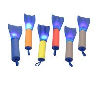 TOBBOMEY 6 Pcs Finger Rockets Toy Colorful Launching Toys for Boys and Girls Creative Outdoor Party Favors Flashing Lights Random Color