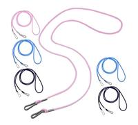 TOBBOMEY 6 Pcs Nylon Glove Straps Mitten Clips for Lost Lanyard Strings in Multiple Colors Wear Resistant Mittens Keeper for School and Outdoor Use
