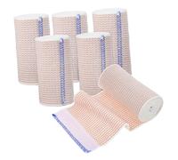TOBBOMEY 6 Rolls Elastic Wraps Self-adhering Sports for Ankle Knee Breathable Polyester for Injury Protection and Compression