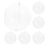 TOBBOMEY 6Pcs Acrylic Globe Air Plant Holders Hanging Decorative Plant Pots with Side Opening for Tealight Candles Succulents and Garden Decor Transparent Orbs for Home and Party