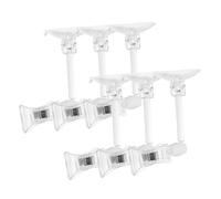 TOBBOMEY 6pcs Aquarium Suction Clips Fish Tank Veggie Clamp Fish Feeding Tool Small Tank Accessory