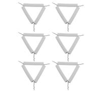 TOBBOMEY 6pcs Ceramic Crucible Holder Triangular Rack Heat Resistant Crucible Support Stand for Middle and High School Chemistry Labs Laboratory Heating Experiments