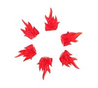 TOBBOMEY 6pcs Creative Flame Building Blocks for Halloween Fire Effects for Imaginative Play and Educational Fun Compatible with Other