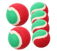 TOBBOMEY 6pcs Dog Tennis for Dogs Chewing for Puppy Teething Toys for Training and Entertainment