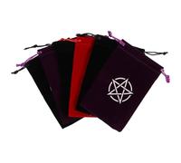 TOBBOMEY 6Pcs Drawstring Tarot Card Storage Bags Small Jewelry Pouches Travel Packing Pouches Made of Lint Material with Protective Closure for Tarot Accessories and Small Items