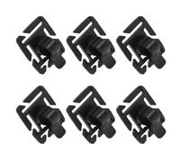 TOBBOMEY 6pcs Drinking Water Bag Pipe Fixing Clip Backpack Water Bottle Tube Strap Clamps Bladder Clip Drinking Valve Black