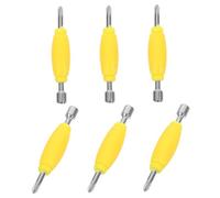 TOBBOMEY 6Pcs Fingerboard Screwdriver Double Head Mini Screwdrivers Ergonomic Grip Repair Tools for Fingerboard Maintenance and Upgrading with Carrying Case
