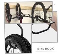 TOBBOMEY 6pcs Heavy Duty Bike Hooks with Expansion Tubes and Straps Galvanized Steel Bicycle Hangers for Garage Ceiling Mount Scratch-Resistant Storage for Bikes and Larger Items