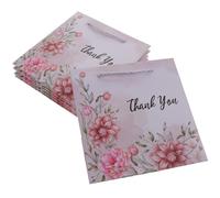 TOBBOMEY 6pcs Medium Size Mother's Day Tote Bags with Handle Floral Decorative Wrapping Paper Bags 20x8x20cm Portable for Party Presents and Flower Boxes