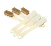 TOBBOMEY 6pcs Mini Nail Brush with Hard Pig Bristles Crevice Cleaning Brushes for Air Vent Door Track and Industrial Household Use Compact Multipurpose Scrubbing Tools for Thorough Cleaning