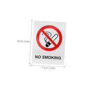 TOBBOMEY 6pcs No Smoking Sign Stickers PVC Smoking Safety Warning Decal for Indoor Outdoor Use in Schools Restaurants Fire Risk Reduction Clear Communication