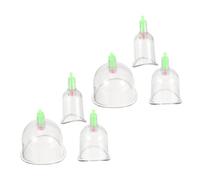 TOBBOMEY 6pcs Professional Vacuum Cupping Set for Joints C-Shaped Chinese Massage Cups for Enhanced Therapeutic Effect Multifunctional Anti-Cellulite Suction Kit for Muscle Relief at Home