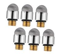 TOBBOMEY 6pcs Replacement Stylus Pen Tips with Fiber and Copper Mesh Nibs for Capacitive Touch Screen Pens Precision Drawing and Writing Supplies Compatible with Multiple Stylus Models