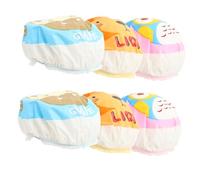 TOBBOMEY 6pcs Shower Caps Cartoon Animal Bathing Hats with Elastic Band for Boys and Comfortable Reusable Hair Covers Prevent Wet Hair