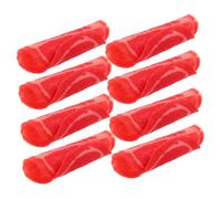 TOBBOMEY 6pcs Simulated Fake Beef Rolls Realistic Raw Meat Prop for Hotpot Restaurant Window Display Lifelike Artificial Food Model for Visual Marketing and Dining Decor