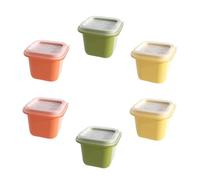 TOBBOMEY 6Pcs Stackable Non-Stick Ice Cube Molds for Cold Drinks Whiskey Cocktails Food Summer Cooling Trays Easy Clean Ice Maker