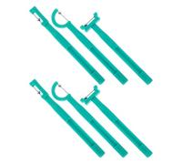 TOBBOMEY 6Pcs Tongue Tip Exerciser Set for - Green Plastic Oral Muscle Trainer for Speech Therapy, Tongue Muscle and Lateralization Exercises, Home Rehabilitation Tool for ’S Speech