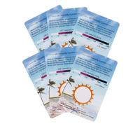 TOBBOMEY 6pcs UV Testing Cards Uvc Rays Identification Strips for Light Bulb Detection with Color Change Indicator, Portable UV Test Tools for Industrial and Scientific Measurement