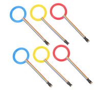TOBBOMEY 6pcs Walking Rope Preschool Safety Harness Straps for Outdoor Activities Kindergarten Group Use Blue Red Yellow