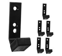 TOBBOMEY 6Pcs Wall Mount Barbell Storage Rack Garage Gym Barbell Support Holder for Home Fitness Equipment Organizing Weightlifting Bars