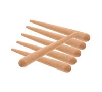 TOBBOMEY 6Pcs Wooden Guiro Rhythm Sticks Classical Percussion Instrument for Music Practice and Creative Play