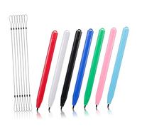 TOBBOMEY 7pcs Stylus Pens for Touch Screens Tether Lcd Drawing Pens with Black Elastic Strings Suitable for Artists and Designers