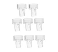 TOBBOMEY 8 Pcs Manual Breast Pump Accessories Transparent Silicone Backflow Valves Anti-Reversal Parts for Comfortable and Convenient Breastfeeding Support