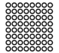 TOBBOMEY 80pcs Garden Hose Washers - Silicone Hose Seal Ring Replacement Fittings Leakproof Gasket for Water Faucet Repair Home Outdoor (Black)