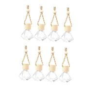 TOBBOMEY 8Pcs Car Fragrance Bottles Hanging Decorative Perfume Diffuser for Auto Interior Scent Accessories Gift for Car Lovers