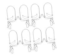 TOBBOMEY 8pcs Glass Jar Wire Clip Sealing Buckles with Handle Metal Wire Clamp Accessories for Kitchen Storage Jars Replacement for Milk Juice Fermented Drinks Canning