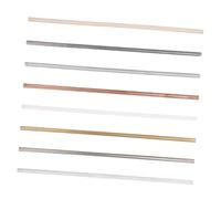 TOBBOMEY 8pcs Metal Rods Kit for Heat Conduction Experiments Solid Copper Iron Aluminum Plastic Ceramic Wood Rods for Physics Chemistry Laboratory Craft Materials