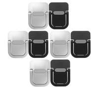 TOBBOMEY 8pcs Mini Laptop Stand Zinc Alloy Portable Foldable Keyboard Riser Feet Self-adhesive Invisible Notebook Holder for Desk Ergonomic Tilt Keyboard Stand