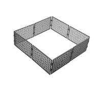 TOBBOMEY 8pcs Miniature Prison Fence for DIY Scene Layouts Plastic Mesh Barrier for Micro Landscape Constructive for Dollhouse and Military Model Accessories