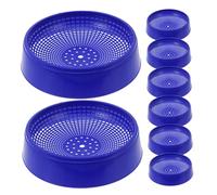 TOBBOMEY 8pcs Plastic Pigeon Nesting Bowls Hatching Nest for Doves Sturdy Bird Nest Trays Egg Tray Suitable for Breeding and Nesting