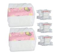 TOBBOMEY 8pcs Realistic Doll Cloth Diapers Newborn Doll Underwear Pretend Play Accessories for Role Play Enhancing Parenting Skills and Interactive Learning