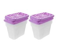 TOBBOMEY 8Pcs Refillable Plastic Moisture Absorber Replacement Boxes, Leak-Proof Empty Dehumidifier Case for Closet and Bathroom Humidity Control