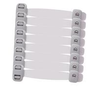 TOBBOMEY 8pcs Self-Adhesive Safety Cabinet Locks for Childproofing Cupboards and Fridge Flexible Turn Latches with Strong Base No Drill Installation for Kitchen Bedroom Bathroom Use