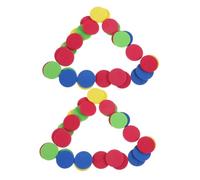 TOBBOMEY 90 Pcs Foam Flying Discs Soft Handheld Toss and Catch for Pets Outdoor Play Group Fun Portable Lightweight for Birthday and Stocking Stuffers