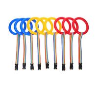 TOBBOMEY 9pcs Walking Rope with Smooth Plastic Handles Anti-Lost Leash Harness for Preschool Kindergarten Daycare Outdoor Safety and Group Organization