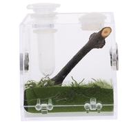 TOBBOMEY Acrylic Reptile Breeding Box with Transparent Design for Spiders and Small Insects Medium Jumping Spider Enclosure Tank Suitable for Observing and Safe Pet Habitat