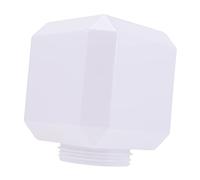 TOBBOMEY Acrylic Street Light Shade with Screw Thread Connector Outdoor Lamp Cover for Garden Post Lights Easy to Install Lamp Shade for Landscape Lighting